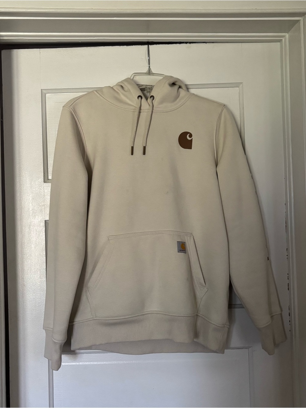 Carhartt Cream Pullover Hoodie